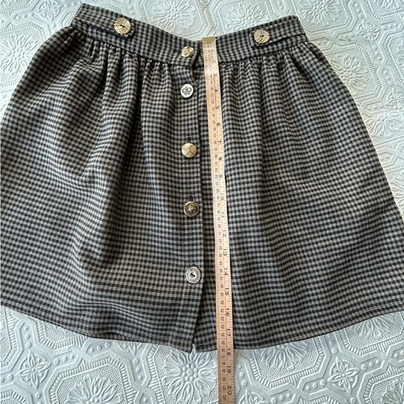 River Island Houndstooth Mini Skirt Sz 10 EUC - Picture 14 of 16